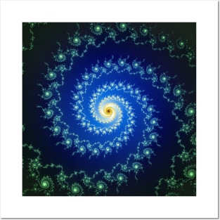 Fractal Spiral Posters and Art